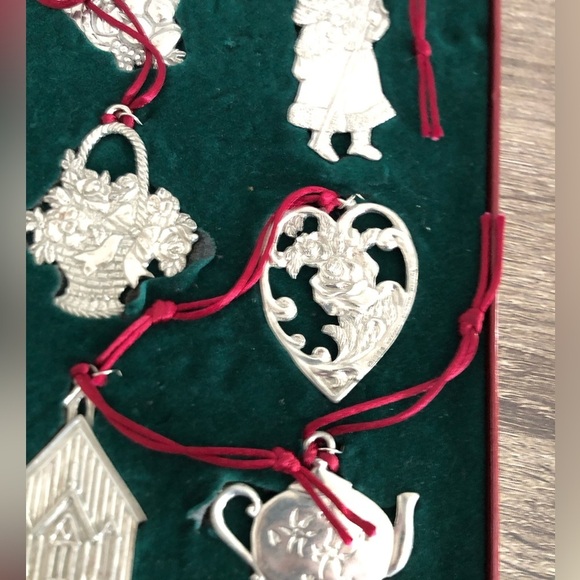 Vtg Seagull Pewter Ornament Set in Box - Picture 11 of 16